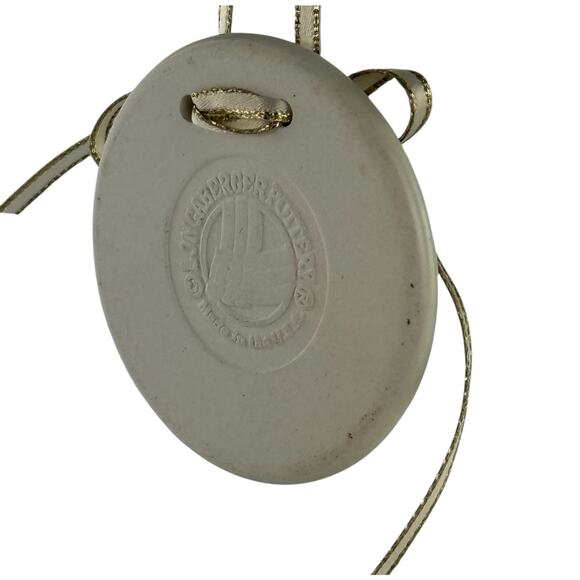 Longaberger Pottery Merry Christmas 1997 Basket Tie On Ornament - Picture 12 of 14